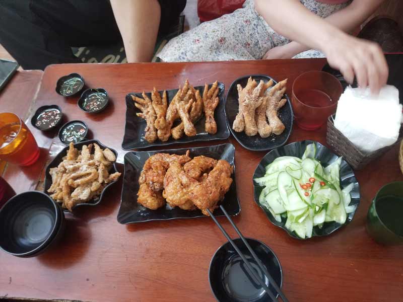 10+ delicious grilled chicken legs in Hanoi