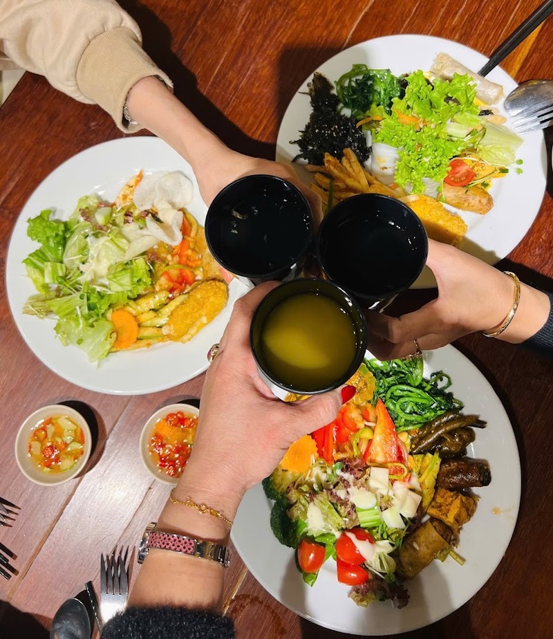 The vegetarian buffet of the Hanoi Zen Zen has a rounded taste full of 3