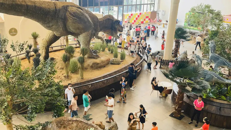 Discover the unique world of dinosaurs at Dino Cafe in the middle of ...