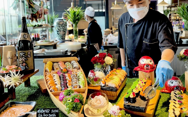 Top 15 delicious, quality sushi buffet shops in Saigon 4
