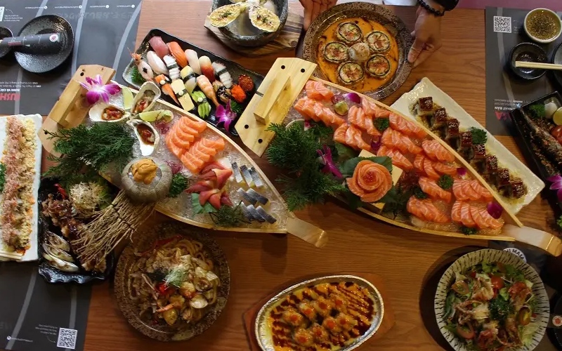 Top 15 delicious, quality sushi buffet shops in Saigon 9