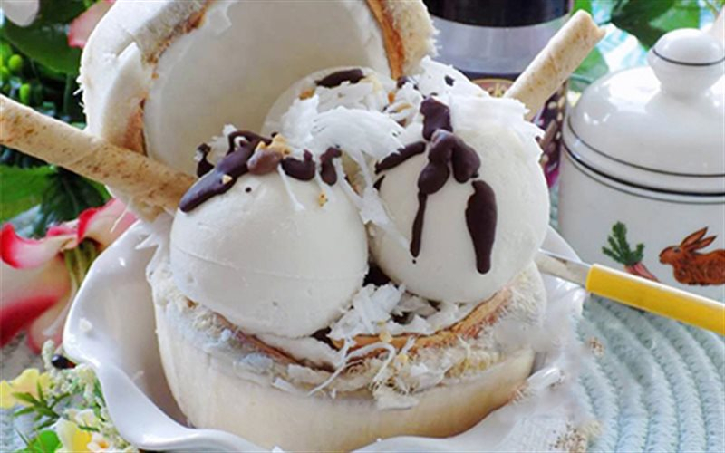 Top 14 delicious Saigon coconut ice cream shops make you fall in love from the first time 6