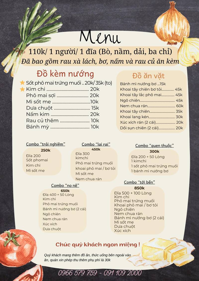 Grilled Beo: The restaurant has a 