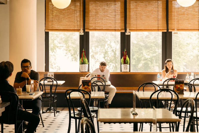 Visit L'Usine to experience the artistic concept store cafe 6