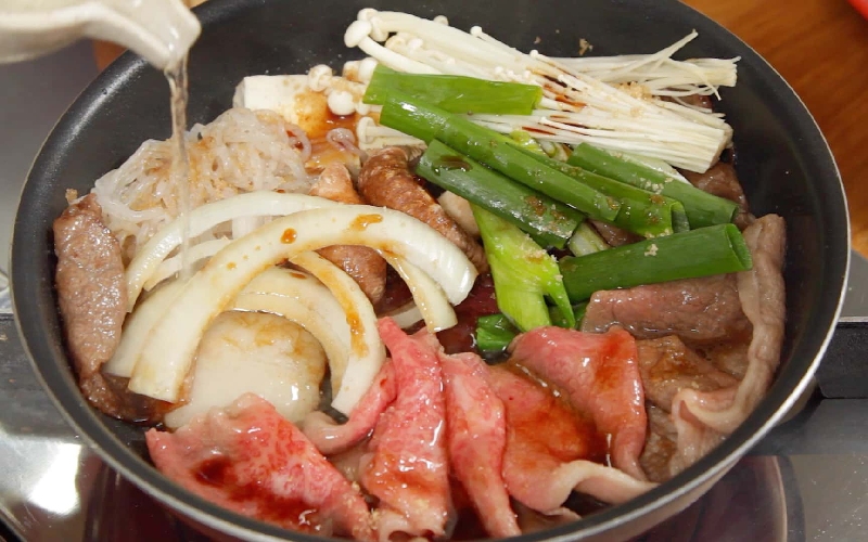 Sukiyaki Hot Pot: The essence of Japanese cuisine in each tender slice of beef 7